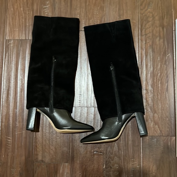 Charles David Suede Overlay Leather boot - Picture 6 of 7